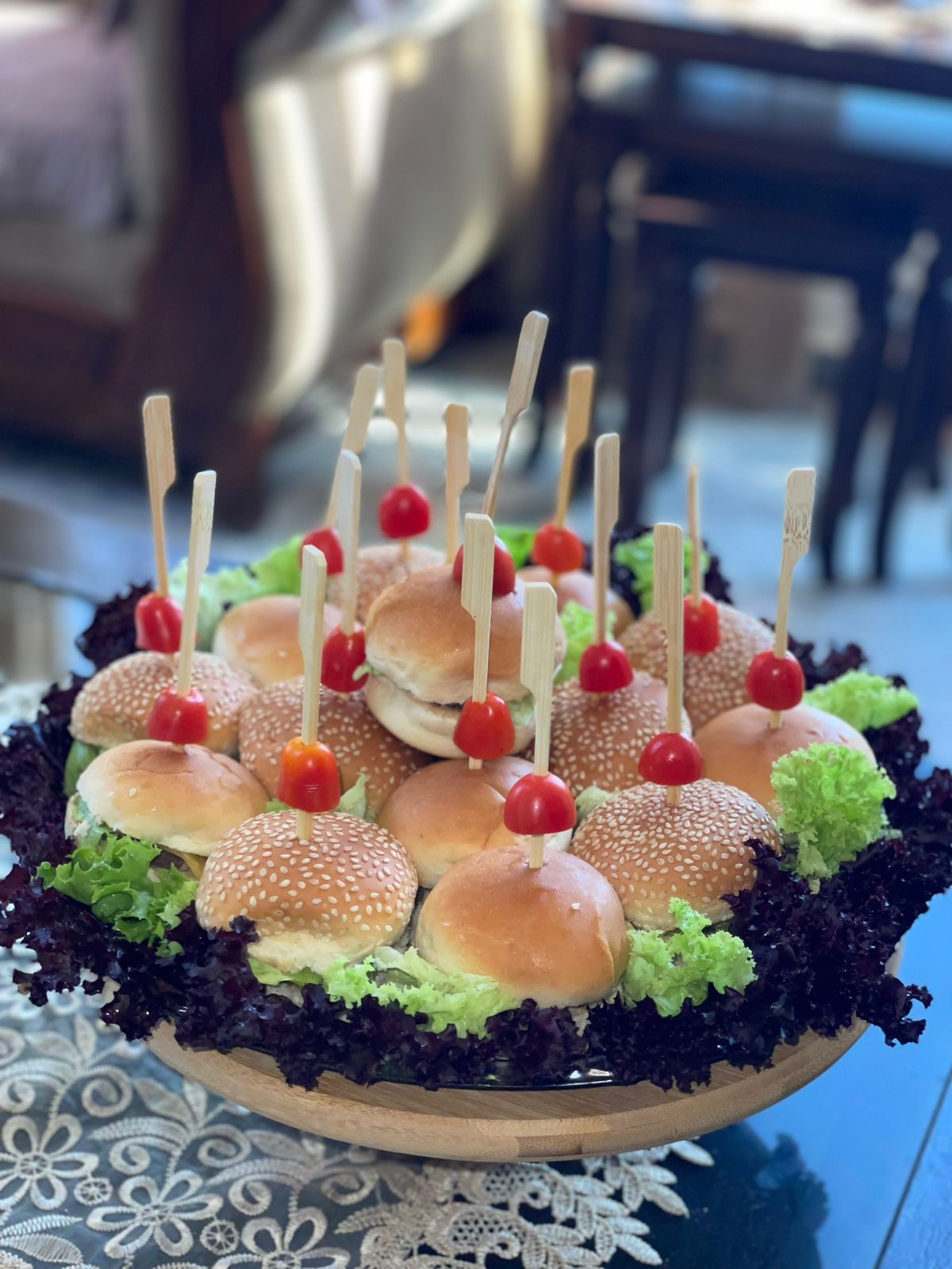 Mini burgers and bites